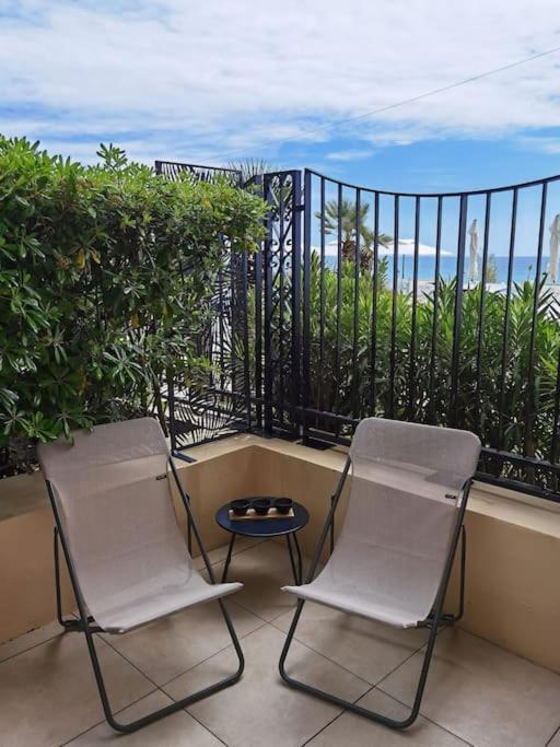 Superbe Studio Avec Terrasse En Front De Mer Mentona Zewnętrze zdjęcie