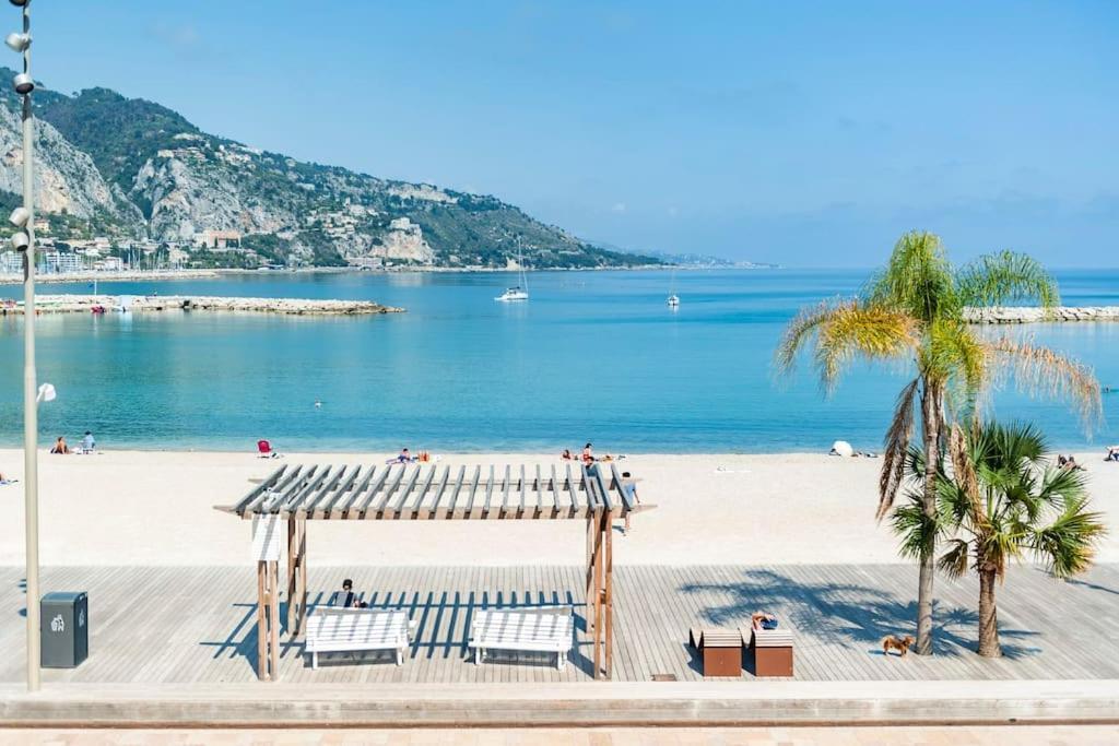 Superbe Studio Avec Terrasse En Front De Mer Mentona Zewnętrze zdjęcie